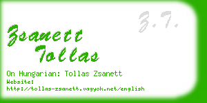 zsanett tollas business card